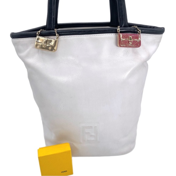 Fendi Authentic Vintage Collectors Rare Red Sparkle Baguette Bag Charm w Box NWT - Picture 12 of 12